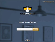 Tablet Screenshot of cardsgeek.com